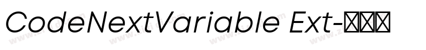 CodeNextVariable Ext字体转换